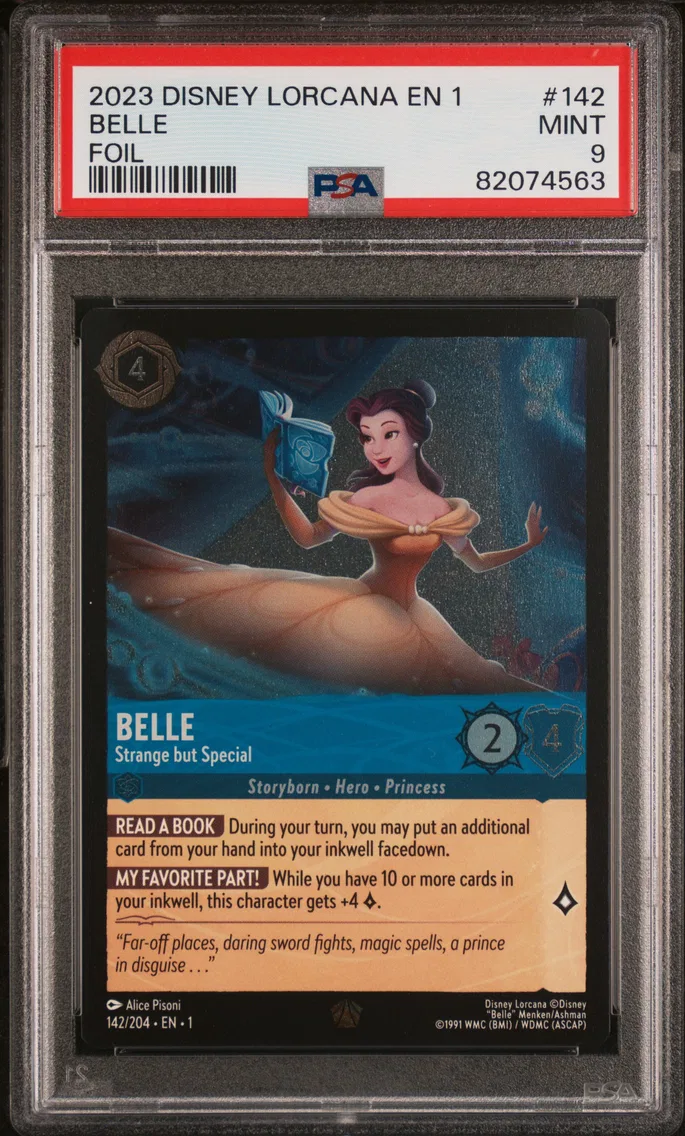 2023 #142 BELLE PSA 9 Disney Lorcana EN 1-the First Chapter