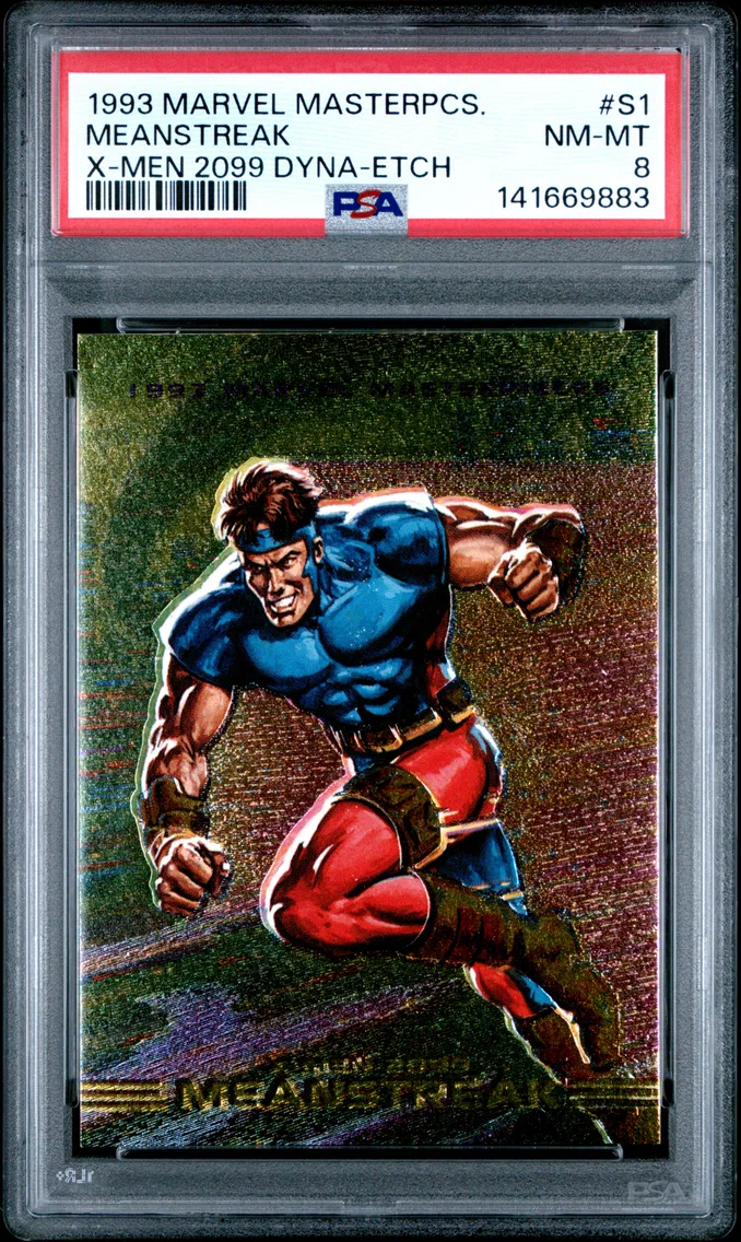 1993 #S1 Meanstreak PSA 8 Marvel Masterpieces X-Men 2099 Dyna-Etch