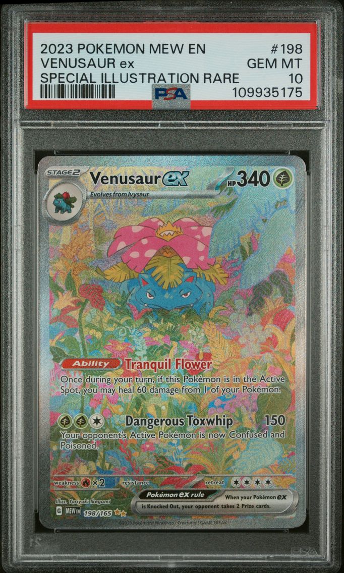 2023 #198 Venusaur EX PSA 10 Mew