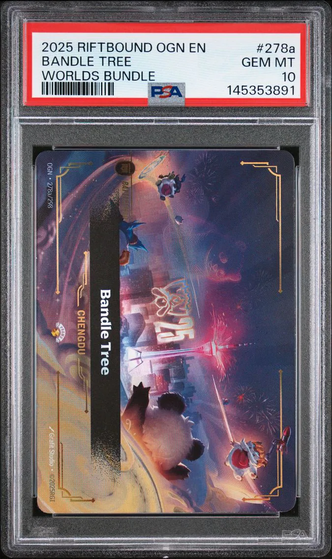 2025 #278a Bandle Tree PSA 10 Riftbound: League of Legends Ogn-Origins