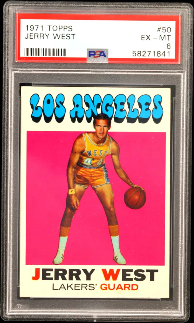 1971 #50 Jerry West PSA 6 Topps