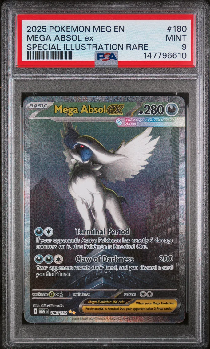 2025 #180 Mega Absol EX PSA 9 Meg EN-Mega Evolution