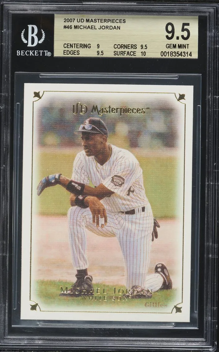 2007 #46 Michael Jordan BGS 9.5 Upper Deck Masterpieces Baseball