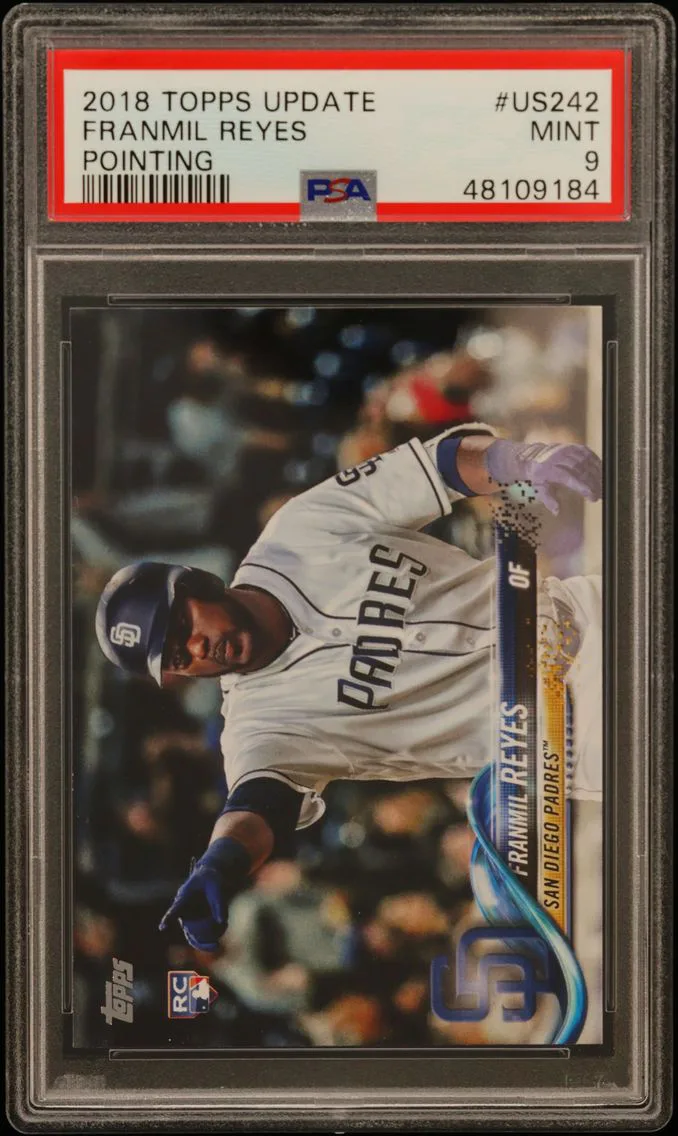 2018 #US242 Franmil Reyes PSA 9 Topps Update