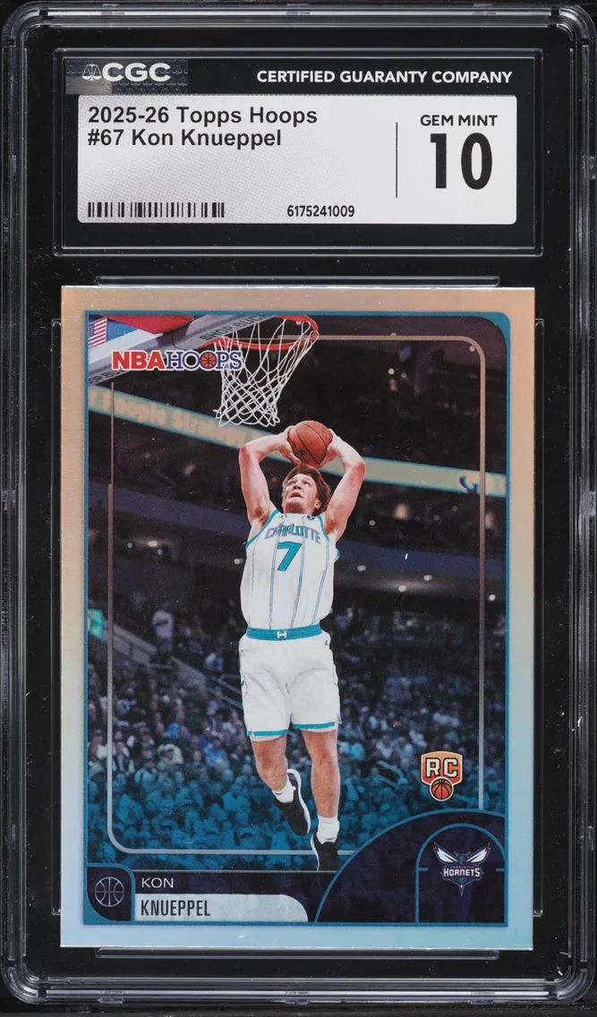 2025 Topps Hoops Kon Knueppel ROOKIE #67 CGC 10 GEM MINT