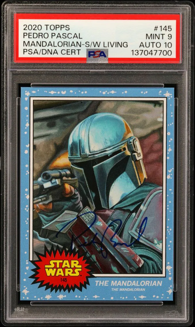 2020 #145 PSA/DNA Topps Pedro Pascal Mandalorian Auto