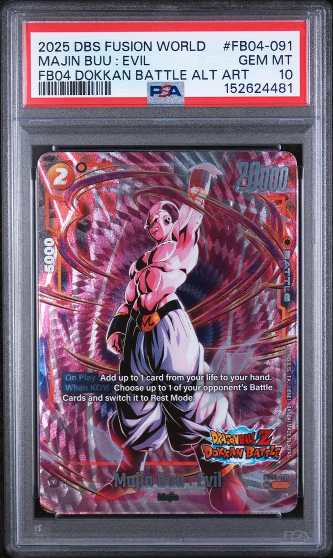 2025 #FB04-091 Majin Buu : Evil PSA 10 Dragon Ball Super Card Game Fusion World New Adventure