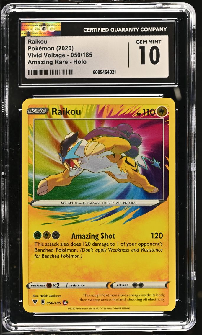 2020 #050 Raikou CGC 10 Vivid Voltage - English