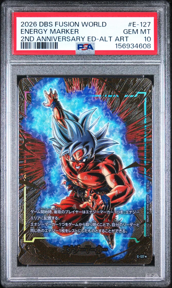 2026 #E-127 Energy Marker PSA 10 Dragon Ball Super Card Game Fusion World Energy Marker Pack 2nd Anniversary Edition