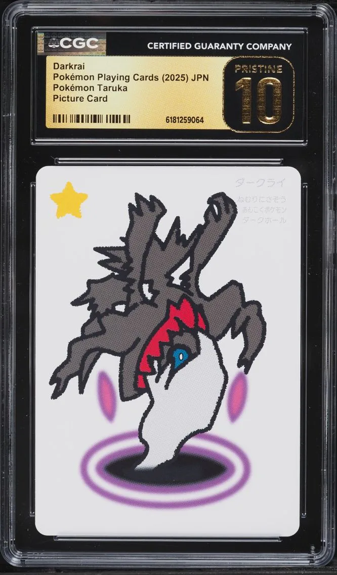 2025 Pokemon Japanese Playing Cards Taruka Picture Darkrai CGC 10 PRISTINE