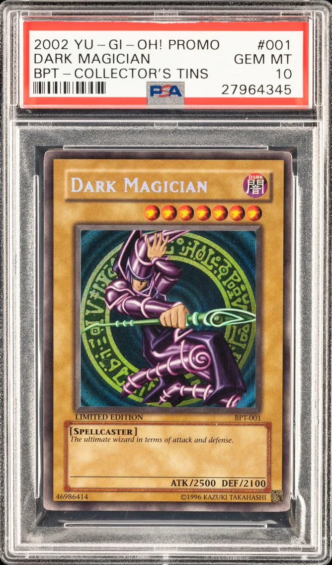 DARK MAGICIAN BPT-001 BPT-COLLECTOR'S TINS 2002 PSA 10