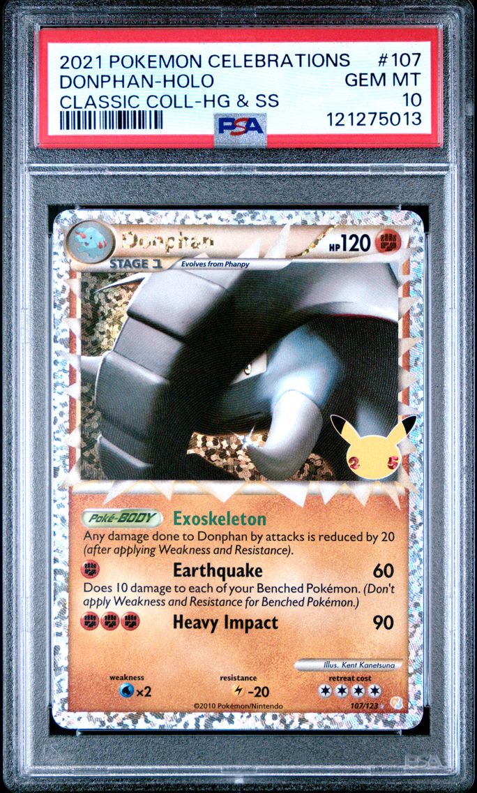 2021 #107 Donphan-Holo PSA 10 Ce