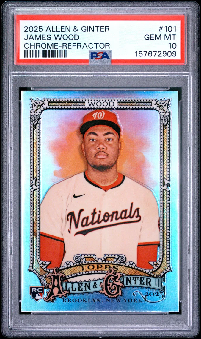 2025 #101 James Wood PSA 10 Topps Allen & Ginter