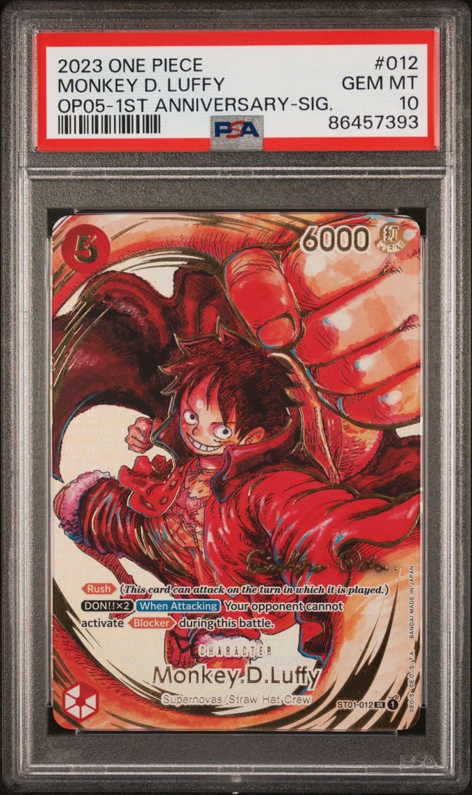 2023 #012 Monkey D. Luffy PSA 10