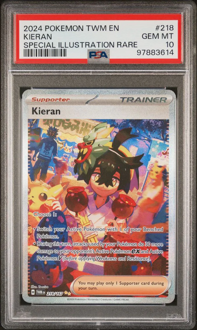 2024 #218 KIERAN PSA 10 POKEMON TWM EN-TWILIGHT MASQUERADE | SPECIAL ILLUSTRATION RARE