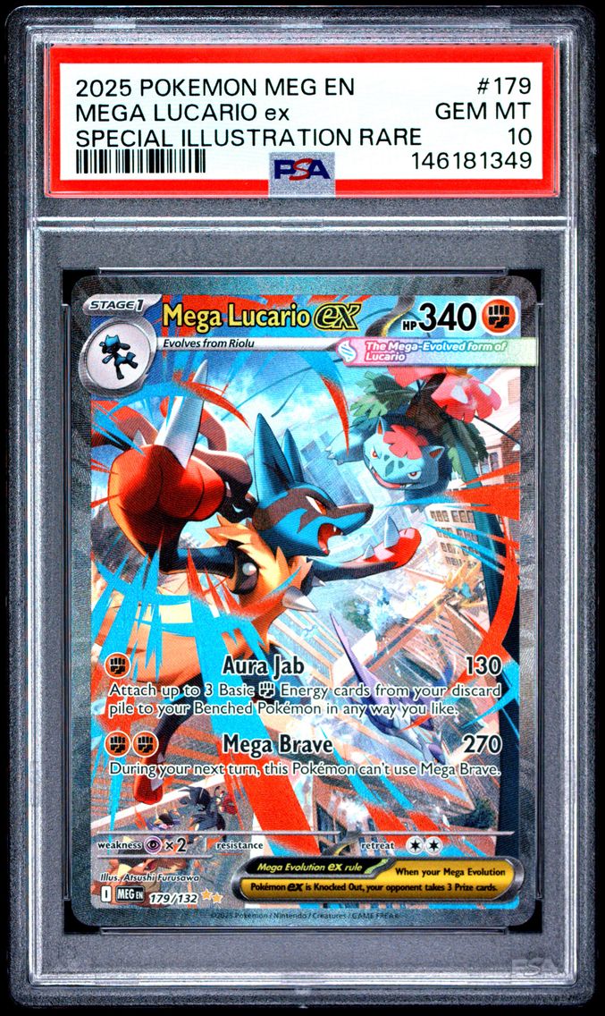 2025 #179 Mega Lucario EX PSA 10