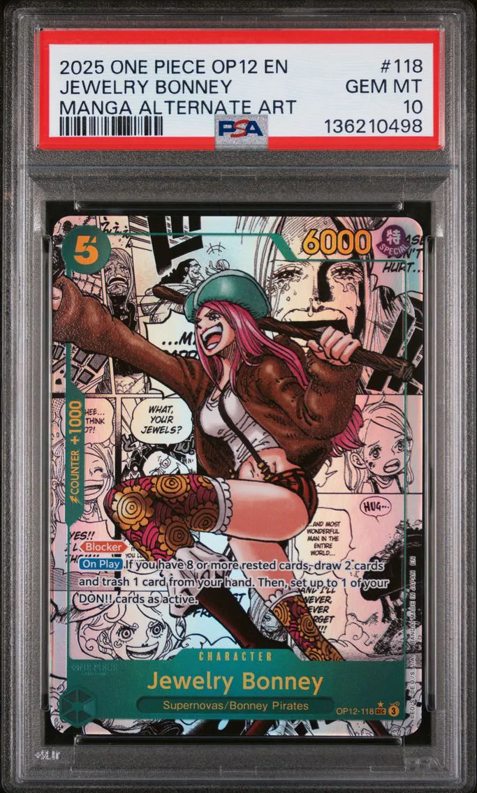 2025 #118 Jewelry Bonney PSA 10 One Piece OP12-Legacy of the Master