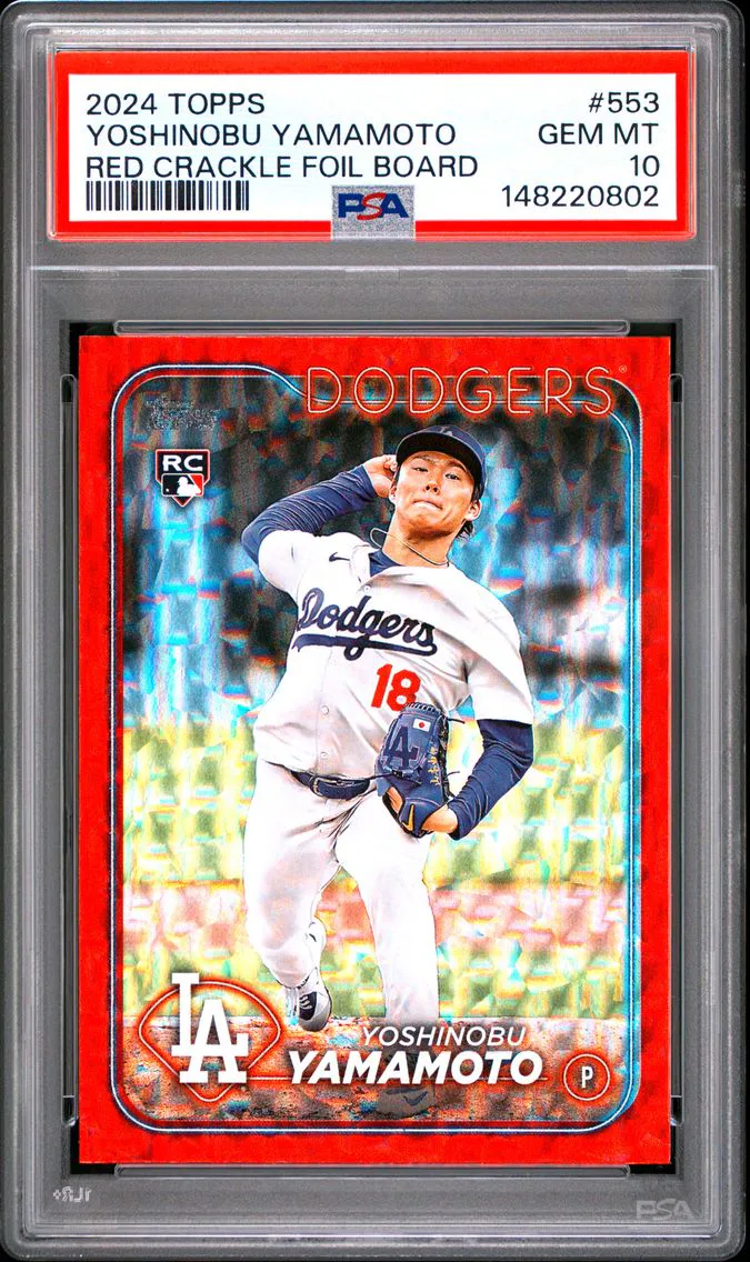 2024 #553 Yoshinobu Yamamoto PSA 10 Topps