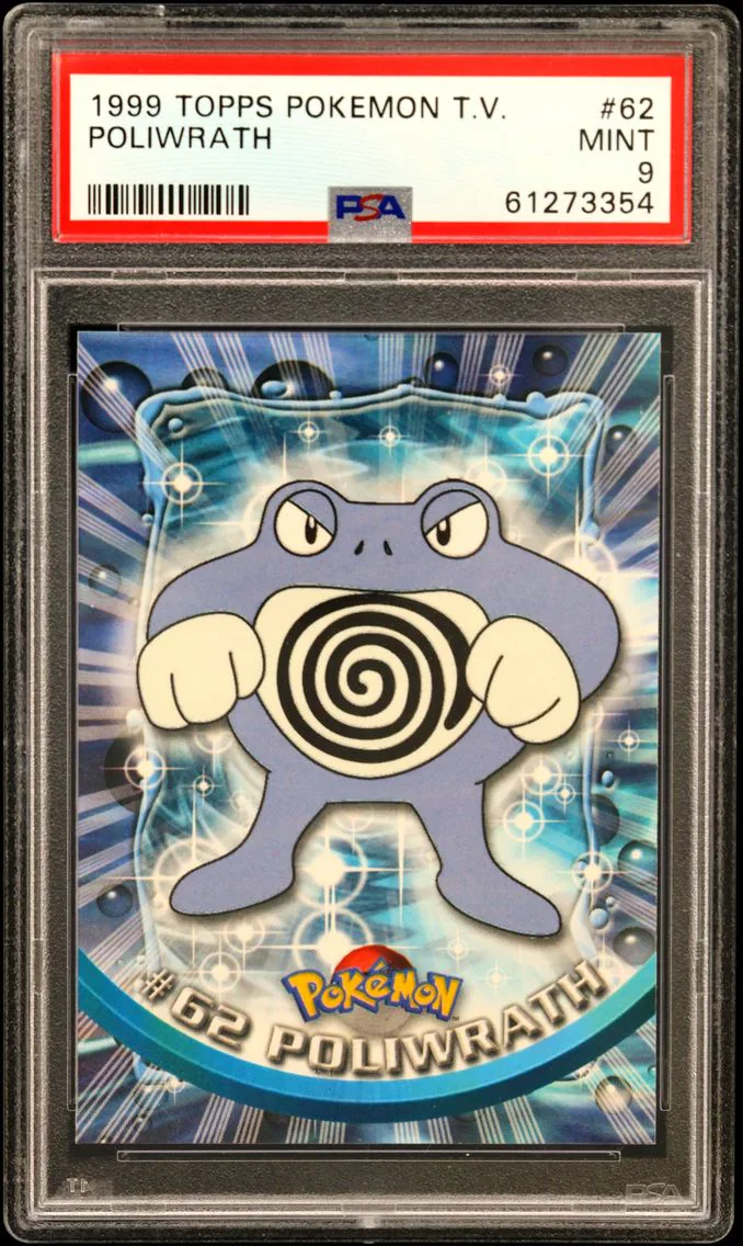 1999 #62 Poliwrath PSA 9 Topps TV
