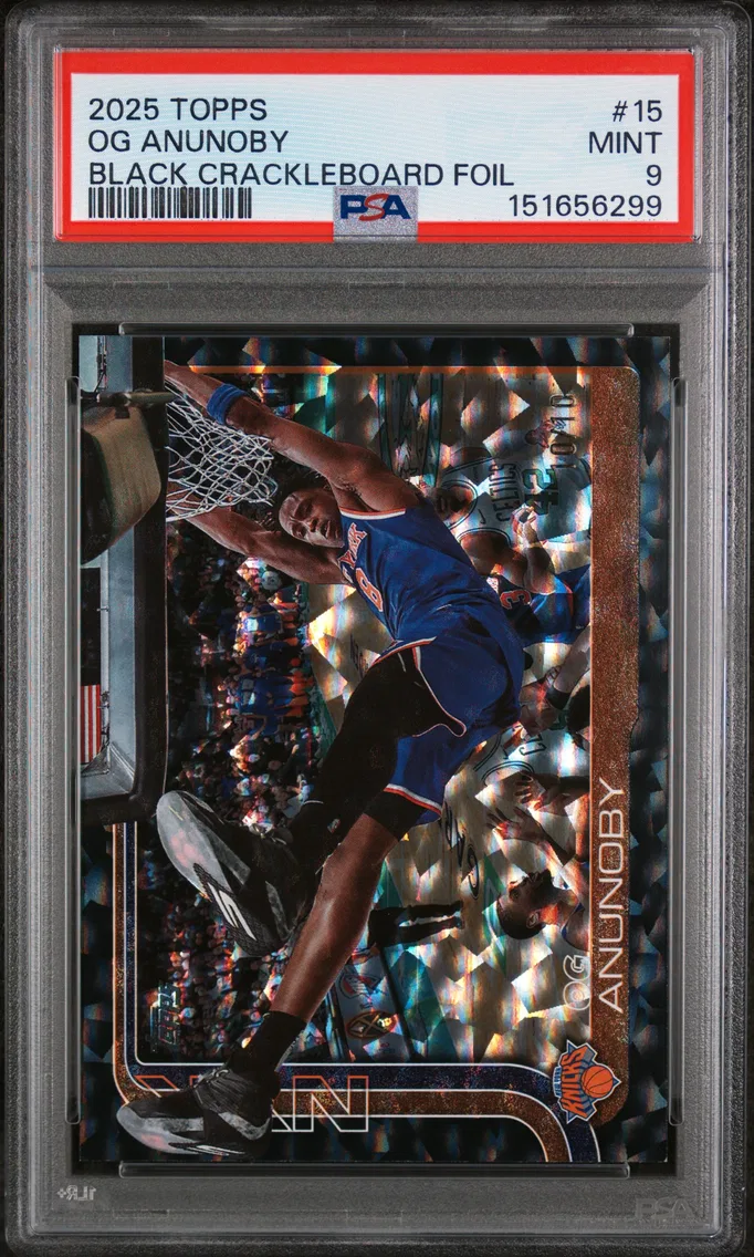 2025 #15 OG Anunoby PSA 9 Topps