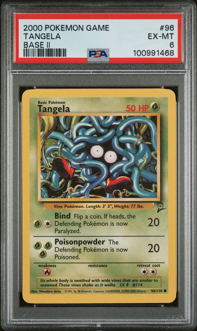2000 #96 Tangela PSA 6 Game Base II