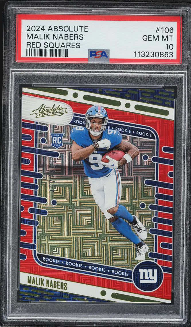 2024 #106 Malik Nabers PSA 10 Panini Absolute Football