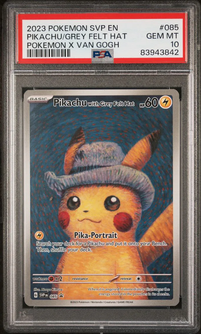2023 #085 Pikachu With Grey Felt Hat PSA 10 Svp EN-SV Black Star Promo