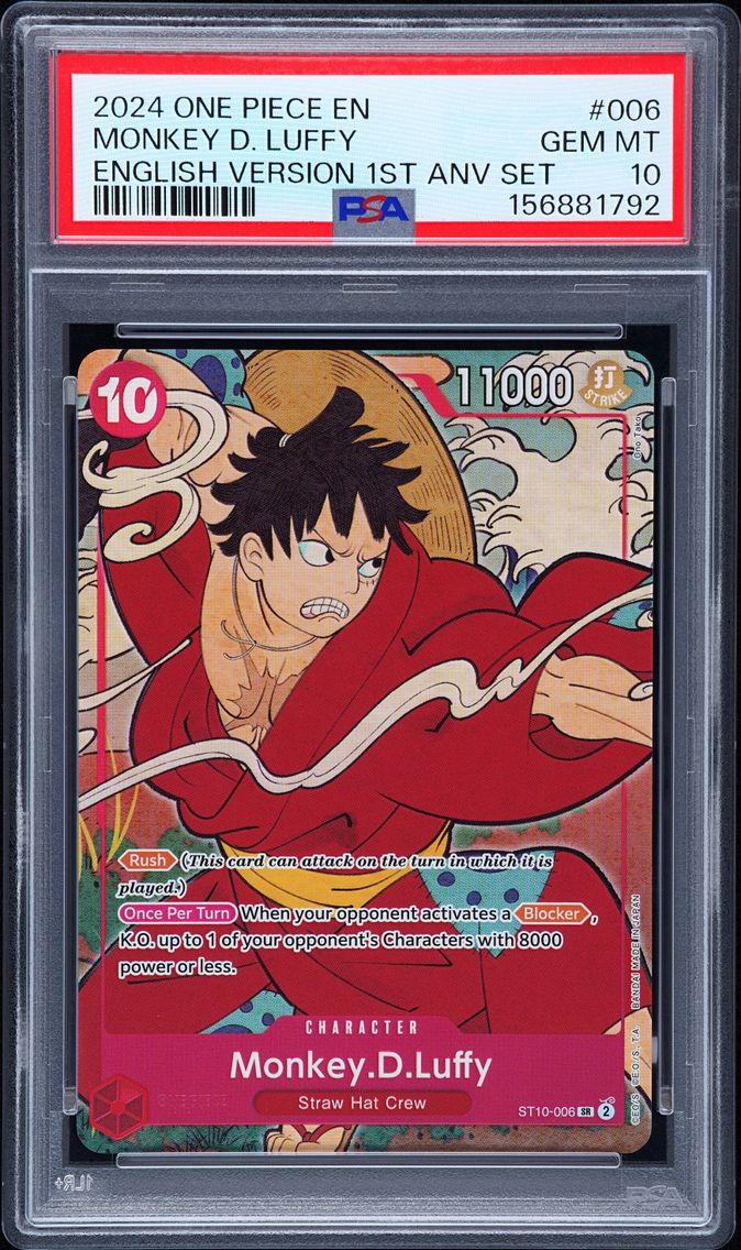 2024 #006 Monkey D. Luffy PSA 10