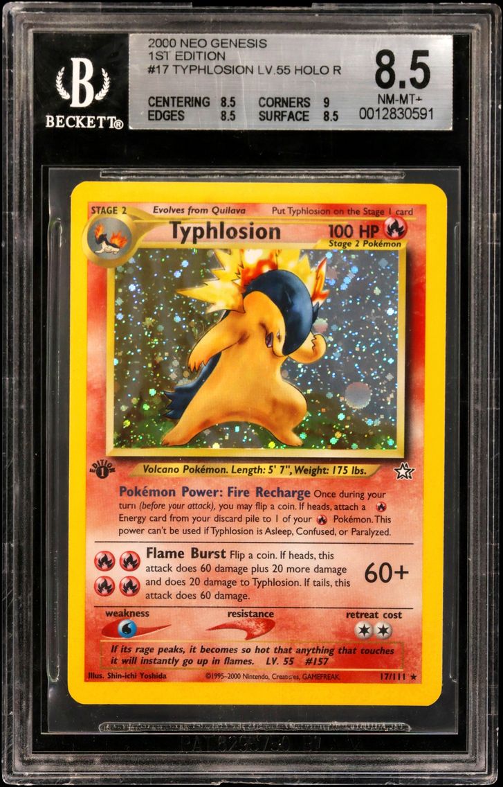 2000 #17 Typhlosion HOLO R BGS 8