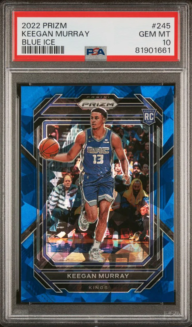 2022 #245 KEEGAN MURRAY PSA 10 PANINI PRIZM | BLUE ICE [#16/125]