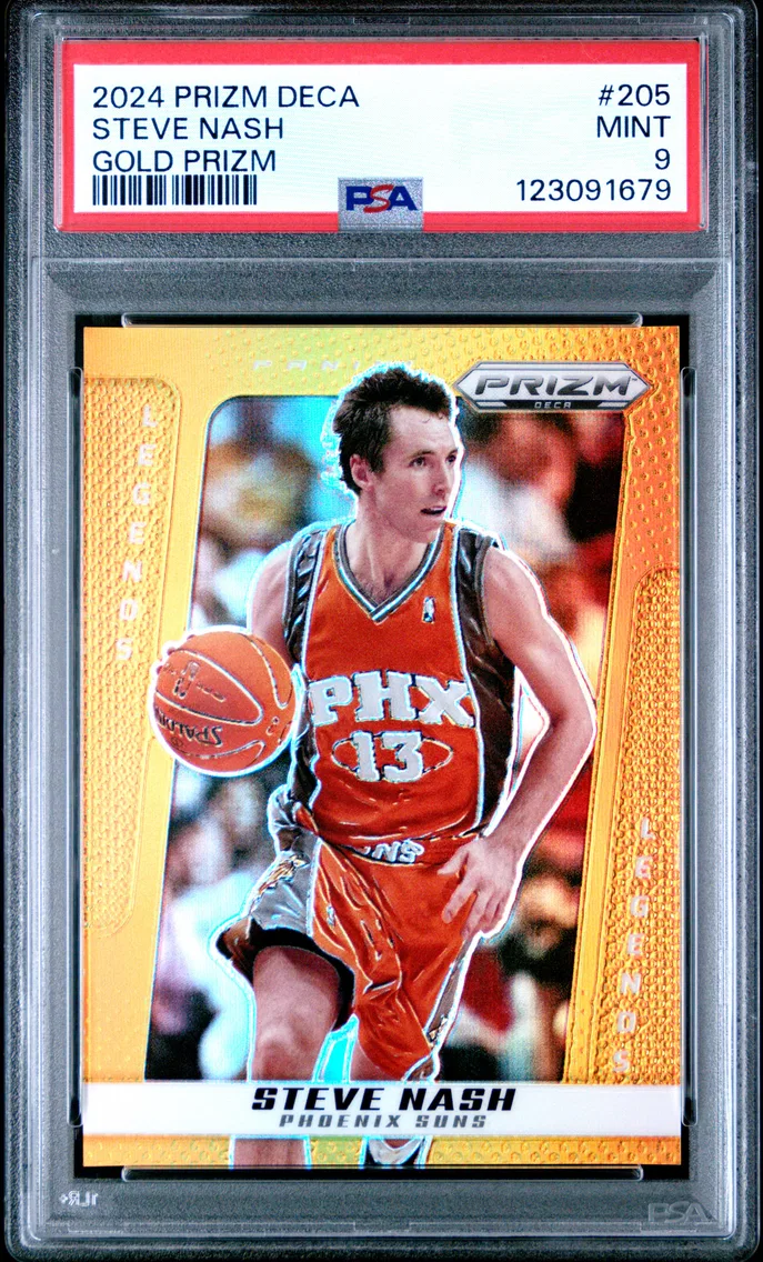 2024 #205 Steve Nash PSA 9 Panini Prizm Deca