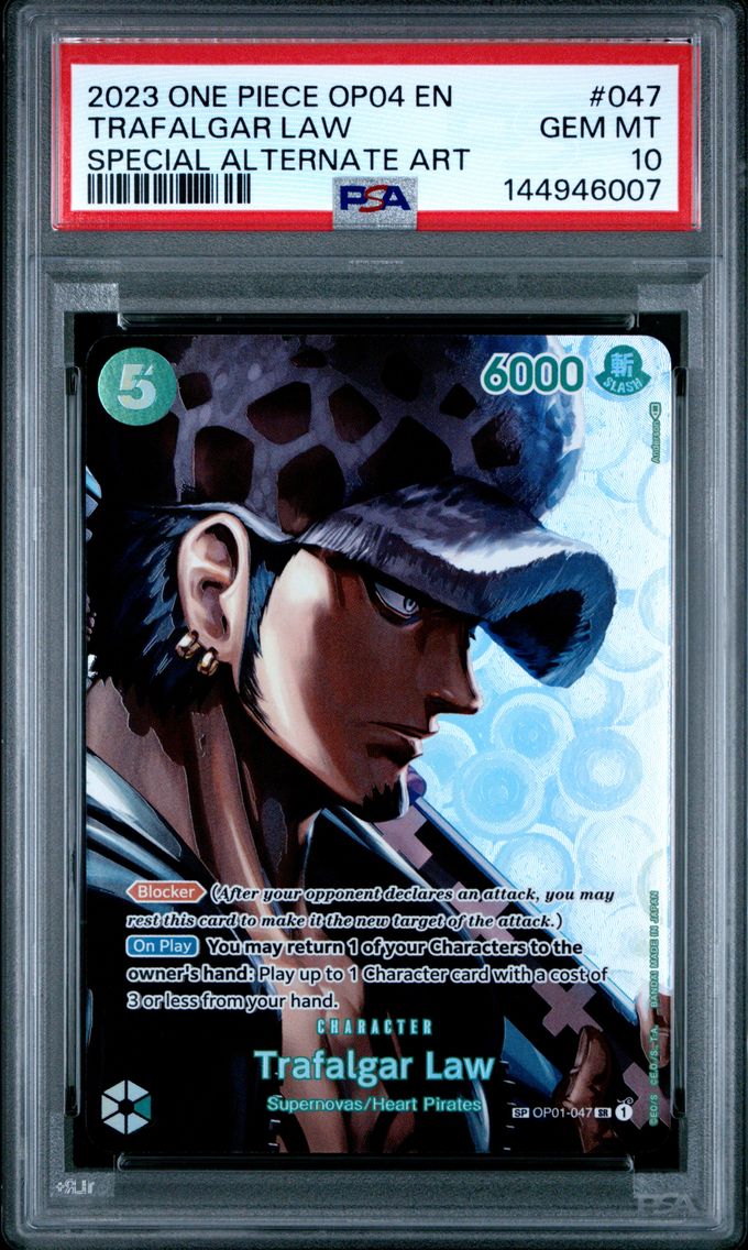2023 #047 Trafalgar Law PSA 10 One Piece OP04-Kingdoms of Intrigue