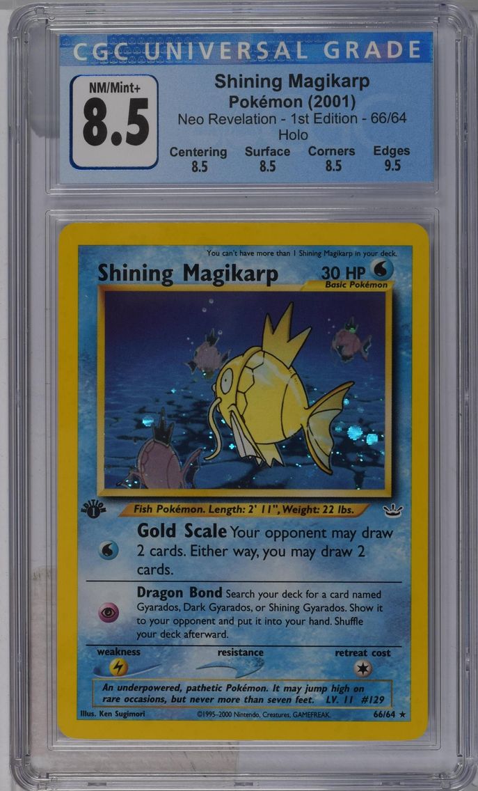 2001 #66 Shining Magikarp CGC 8.