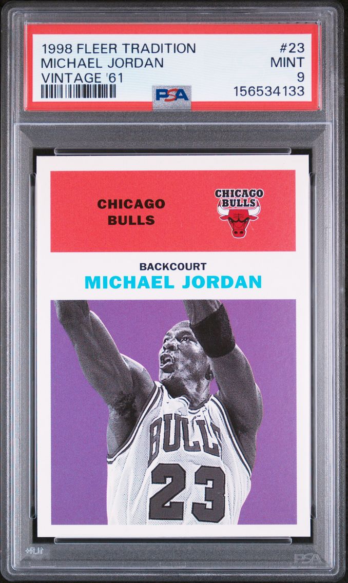1998 #23 Michael Jordan PSA 9 Fleer Tradition Vintage '61