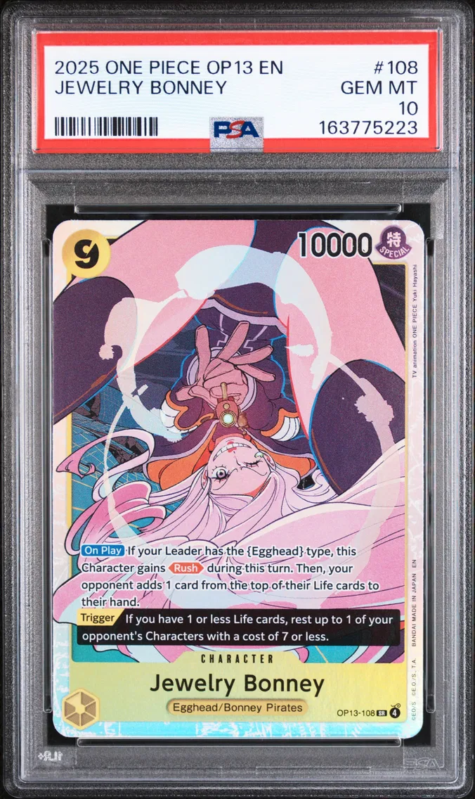2025 #108 Jewelry Bonney PSA 10 One Piece OP13-Carrying on His Will