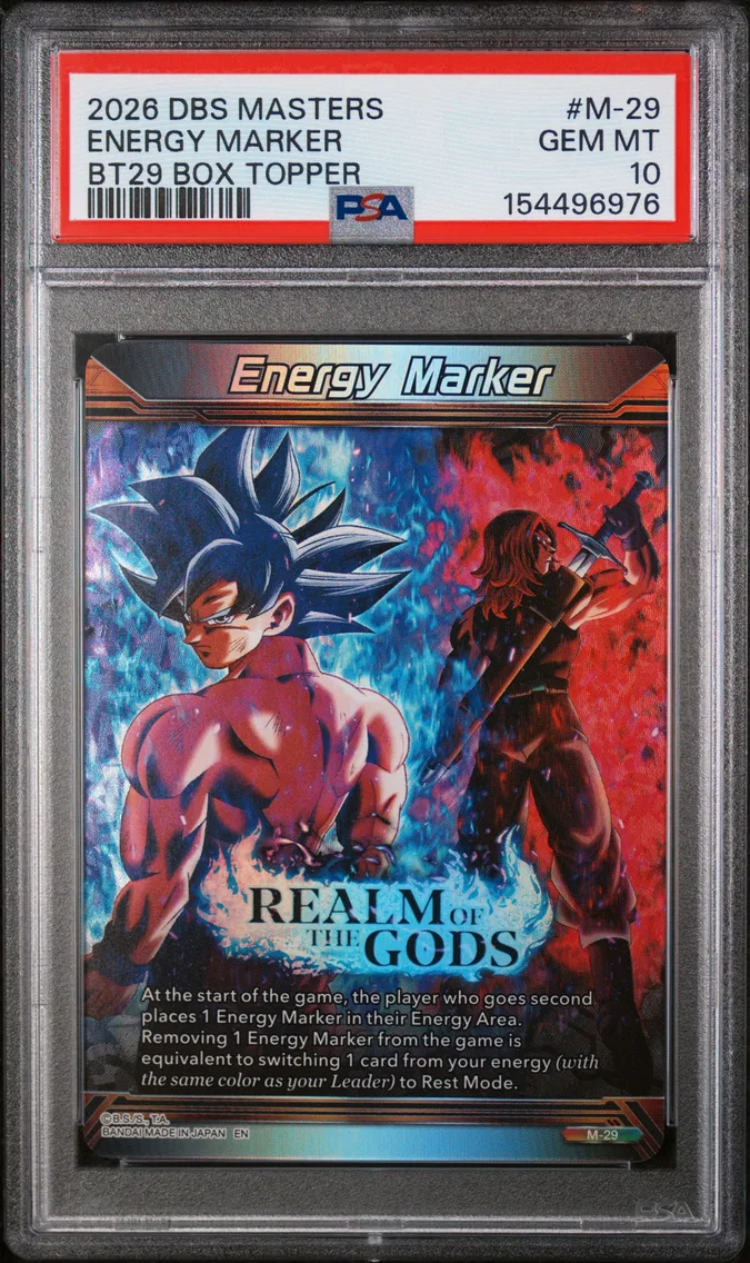 2026 #M-29 Energy Marker PSA 10 Dragon Ball Super Card Game Masters Series 29 Fearsome Rivals