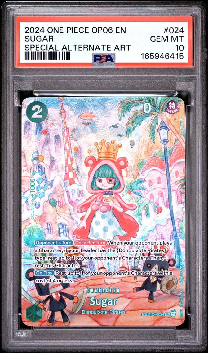 2024 #024 Sugar PSA 10 One Piece OP06-Wings of the Captain