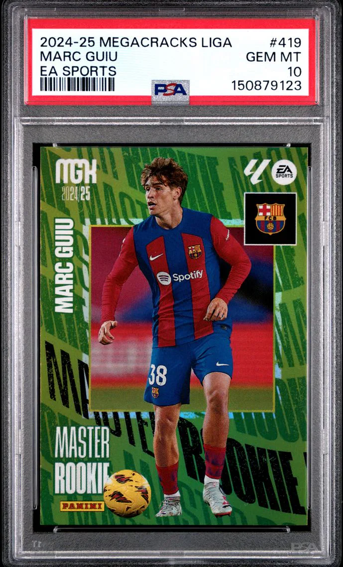 2024 #419 Marc Guiu PSA 10 Panini Megacracks Mgk Laliga EA Sports