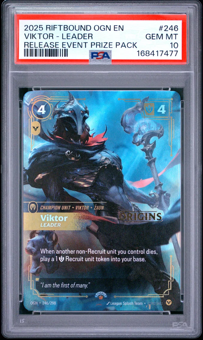 2025 #246 Viktor - Leader PSA 10 Riftbound: League of Legends Ogn-Origins