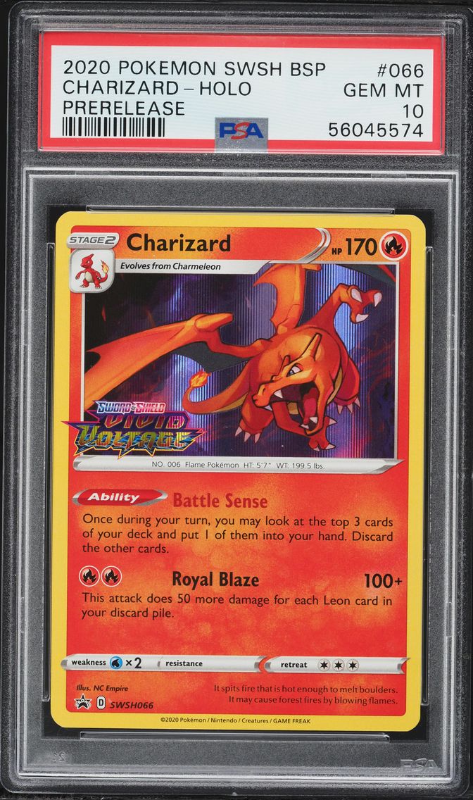 2020 #066 Charizard-Holo PSA 10 Swsh Black Star Promo Pokemon