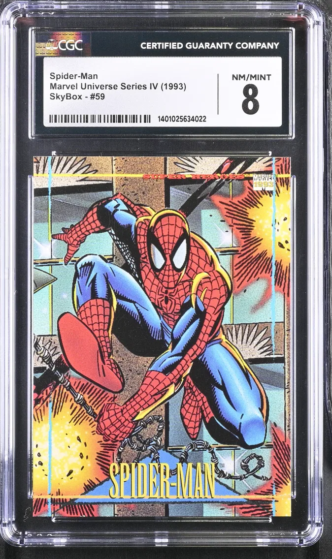 1993 #59 Spider-Man CGC 8 Marvel Universe Series IV - English