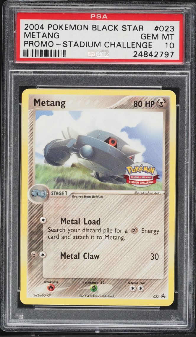 2004 Pokemon Black Star Promo Stadium Challenge Metang #023 PSA 10 GEM MINT