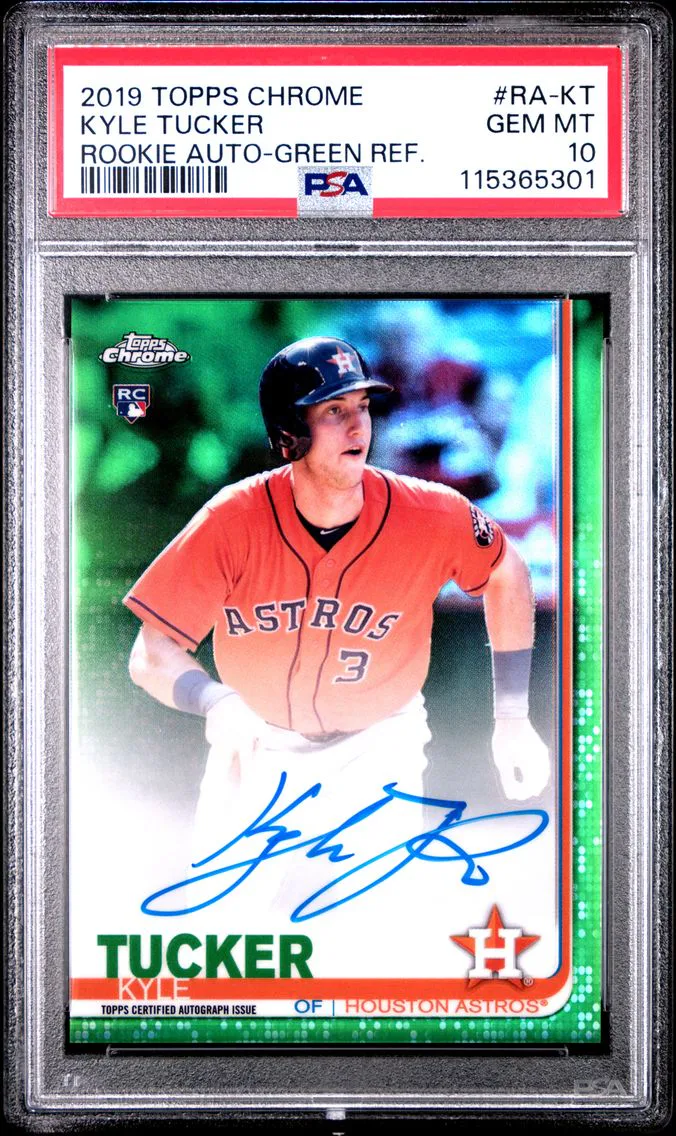 2019 #RA-KT Kyle Tucker PSA 10 Topps Chrome Rookie Autographs