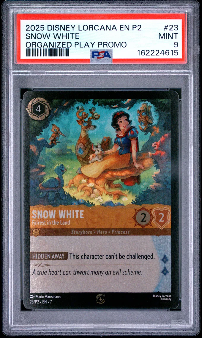 2025 #23 Snow White - Fairest in the Land PSA 9 Disney Lorcana EN P2-Promo