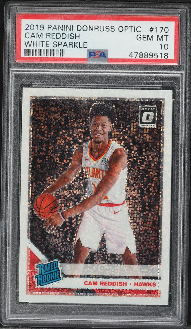 2019 Donruss Optic White Sparkle Cam Reddish ROOKIE #170 PSA 10 GEM MINT