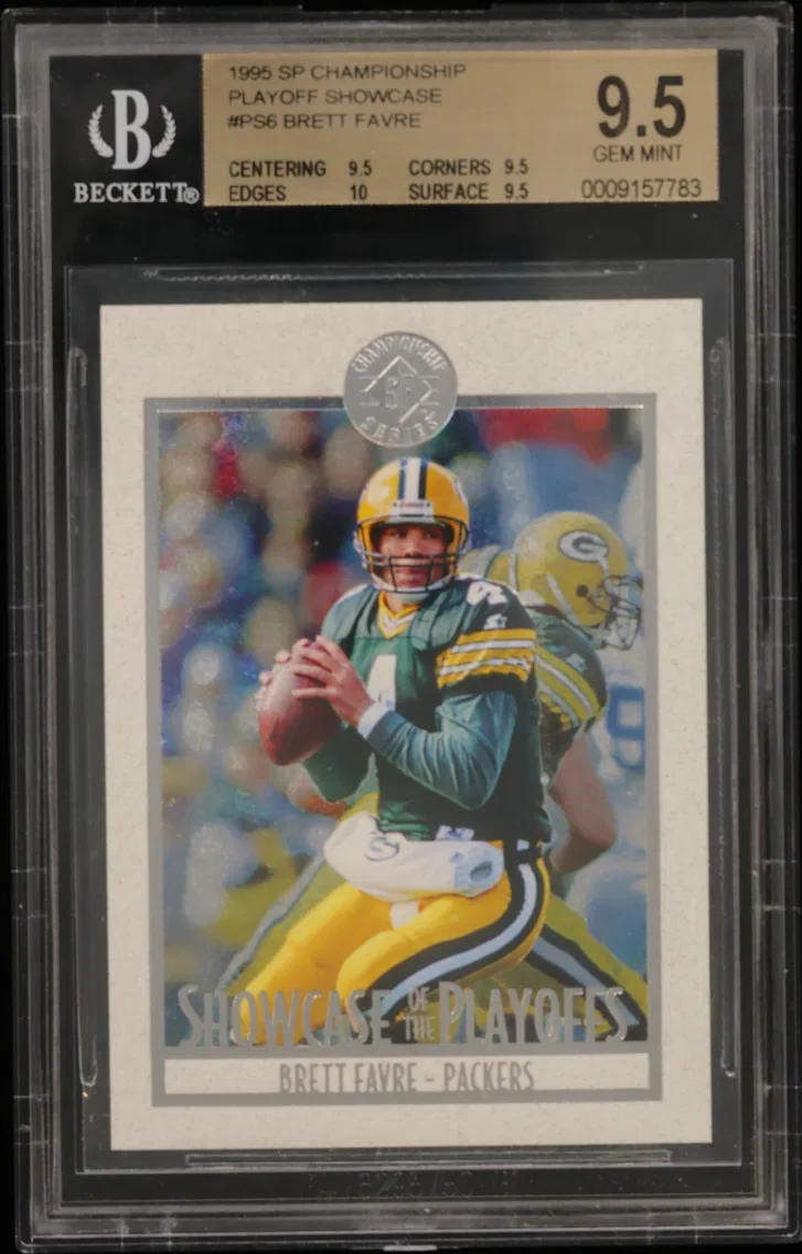 1995 #PS6 Brett Favre BGS 9.5 SP Championship Playoff Showcase