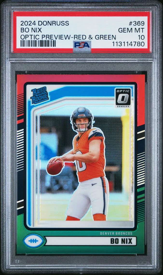 2024 #369 Bo Nix PSA 10 Panini Donruss