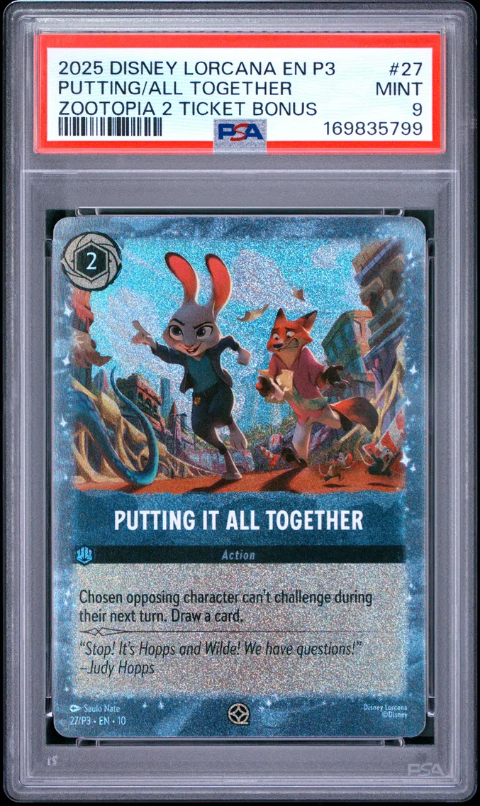 2025 #27 Putting It All Together PSA 9 Disney Lorcana EN P3-Promo
