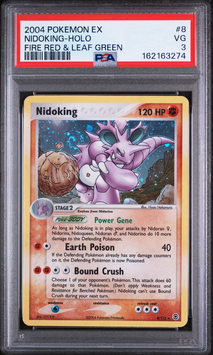 2004 #8 Nidoking-Holo PSA 3 EX Fire Red & Leaf Green