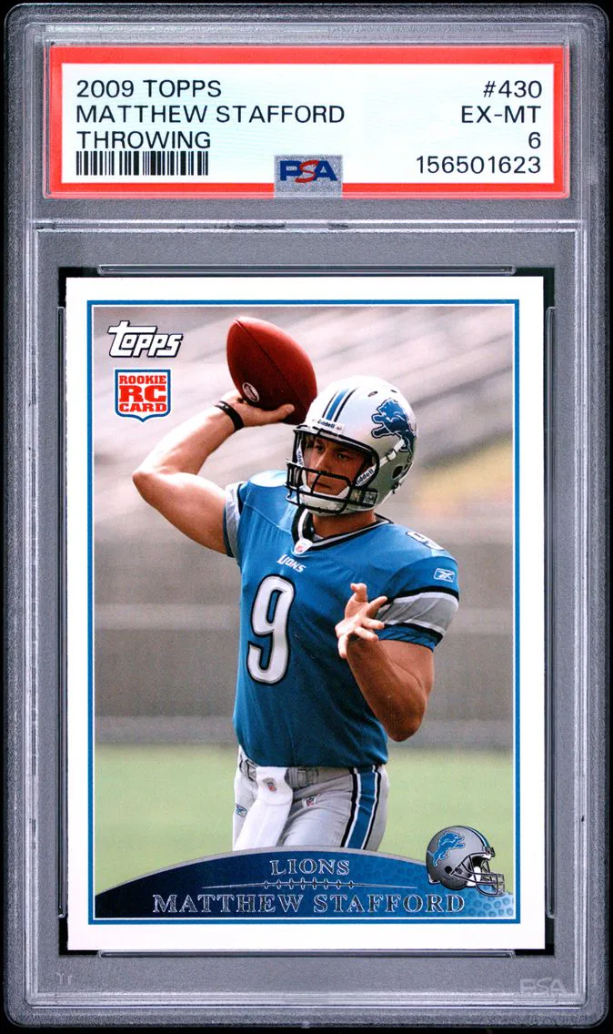 2009 #430 MATTHEW STAFFORD PSA 6 Topps